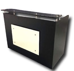 Modern black and white reception desk 60 by 30