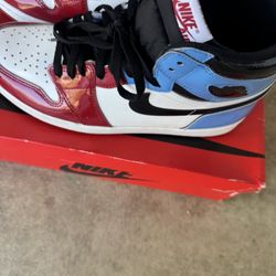 Jordan 1 Retro High OG Fearless White Black University Blue Size 10.5. Good Condition Cash Or Bitcoin Only