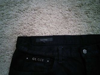 Gucci jeans size 34 Black