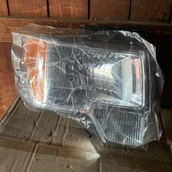 09-14 Ford F-150 Chrome Amber Headlight Right Side