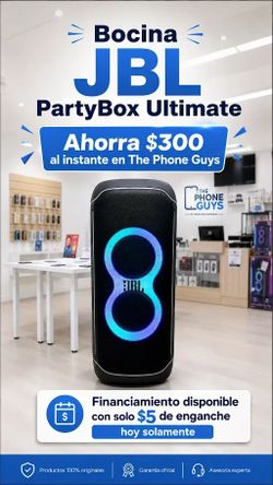JBL - Altavoz inalámbrico para fiestas PartyBox Ultimate - Negro (Nuevo) - ¡Incluye garantía de 1 año!