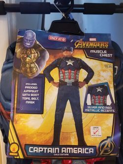 Brand new boy's Halloween costume "captain America"