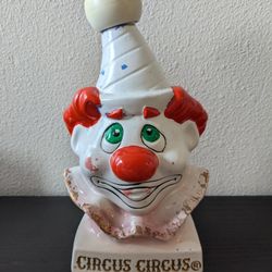 Jim Beam Decanter - Circus Circus Topsy The Clown
