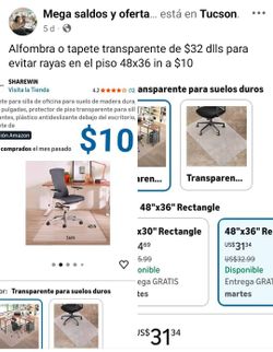 Tapete Transparente  Para Oficina