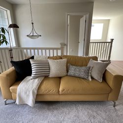 Modern Leather Couch (genuine leather)