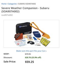 Subaru severe weather kit