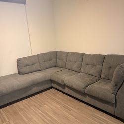 Ashley Furniture Oversized Gray Couch – Excellent Condition