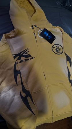 Hellstar Zip-Up Hoodie Yellow