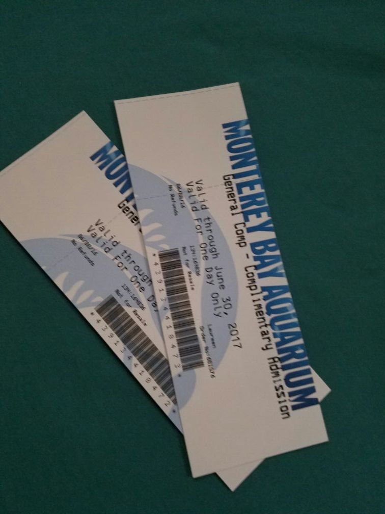 Monterey bay aquarium tickets