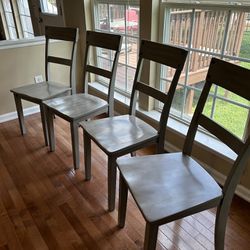 4 Wooden chairs