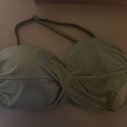 Olive Green Bandeau  Swimsuit – Size 1X