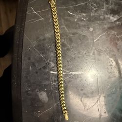 18k Plated GLD Cuban bracelet
