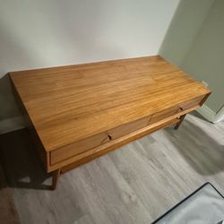 Mid-Century Storage Coffee Table acorn color