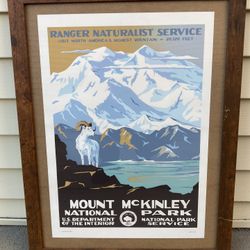 Mount McKinley National Park Framed Poster