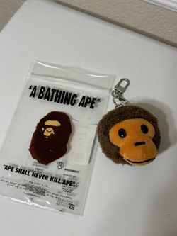 bape baby milo keychain plush head