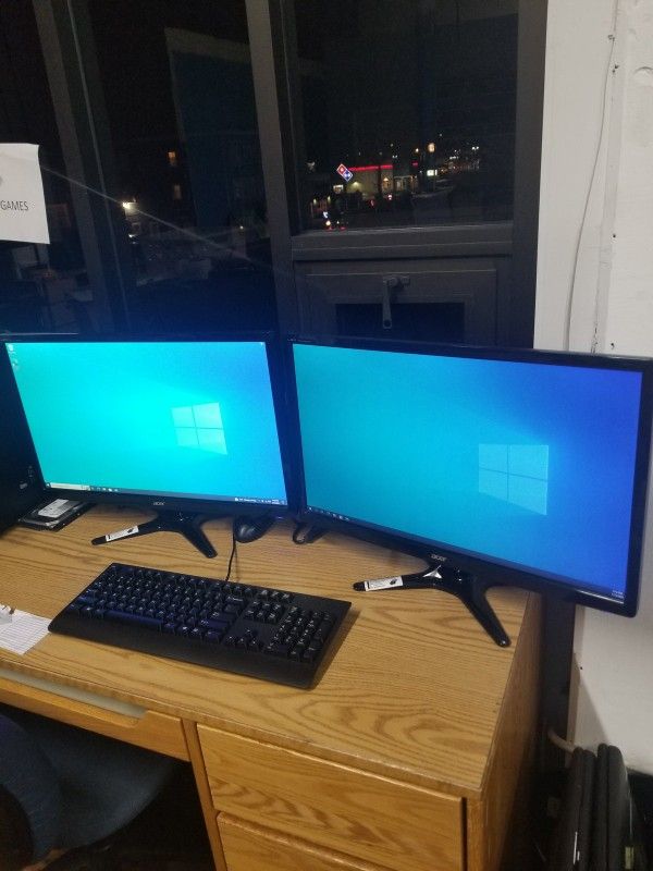 DUO ACER 24" WIDE SCREEN FULL HD 1920X1080 RESOLUTION(INV. DP1008)