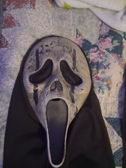 Aged ghostface mask
