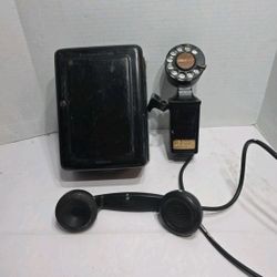 Western Electric 1937 G1 43A Telephone w/ F1 Handset and Bell Box