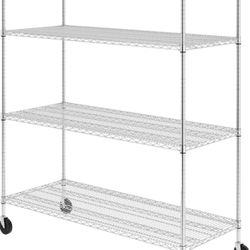 Saferacks Garage or Bakers Rack Kitchen Shelving - (24"x60"x72" 4-Tier)