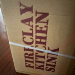 Fire Clay Kitchen Sink Brand New Never Took Out The Box