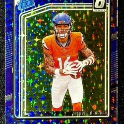 2024 Donruss Optic Troy Franklin RC “Blue Stars” Border Refractor 