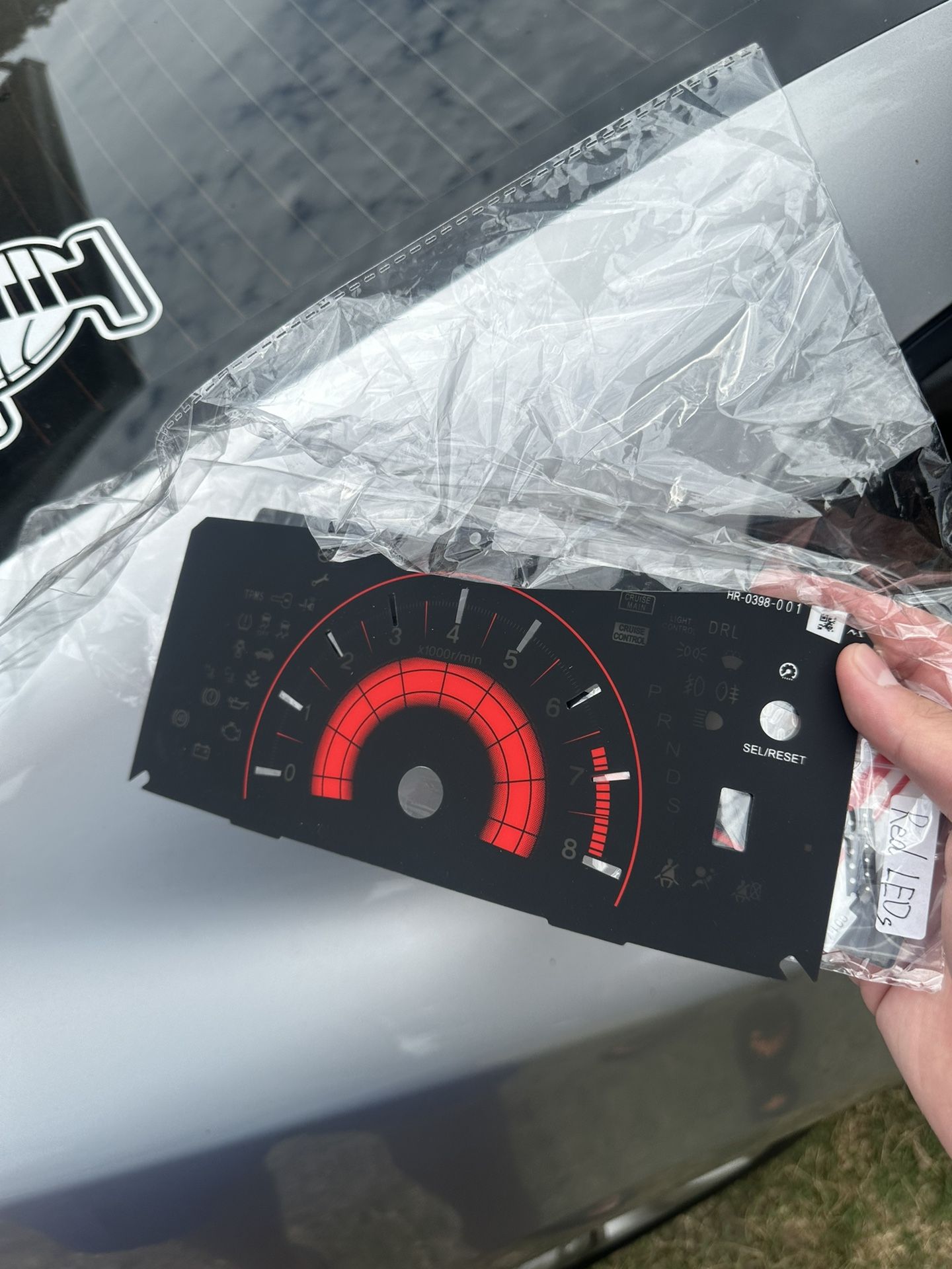 2012-2015 Honda Civic Red Speedometer Inserts