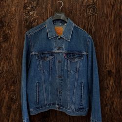 Levi’s Dark Blue Denim Jacket – Size M (Like New) – $65 OBO