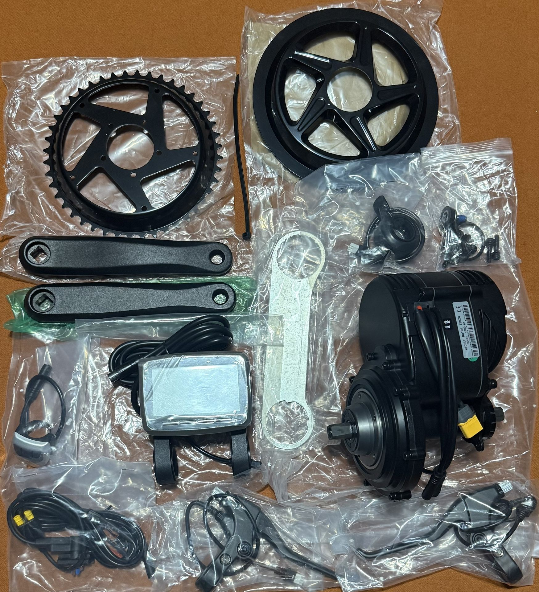 Tongsheng TSDZ8 48V 4700rpm Middle Drive Motor W/VLCD5 Display