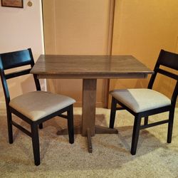 38X26 Table with 2 Storage Chairs
