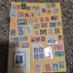 1 Sheet Mix Old Stamps Lot BM 88