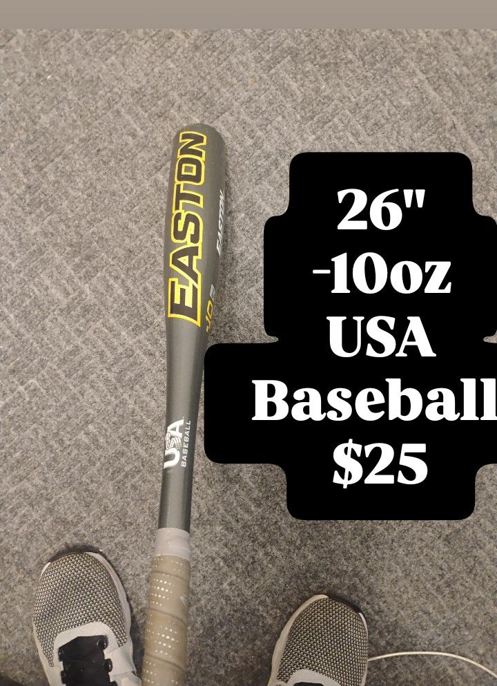 Easton USA Baseball Bat 26" -10oz