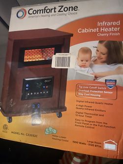 Comfort zone Infrared cabinet Heater BRAND NEW