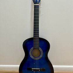 Acoustic  Guitar Blue (beginner)
