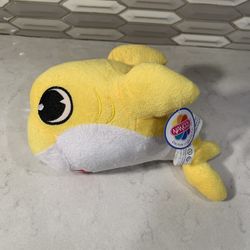 Nanco 9" Yellow Shark Pup Soft Plush New With Tag