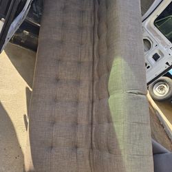 Modern Gray Tufted Futon/ Sleeper Sofa-Excellent Condition!
