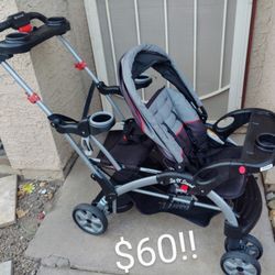 Sit and stand stroller