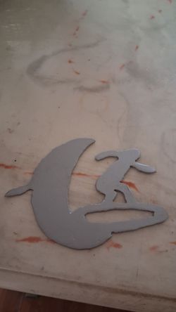 Metal surfing 🏄‍♂️  logo an forged hummingbird