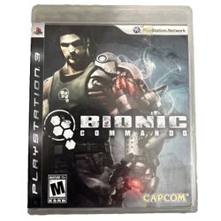 Bionic Commando w/ Manual & insert (Sony PlayStation 3, 2009)