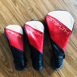 TaylorMade Stealth 2 HeadCover Driver, Fairwaywood and Hybrid 