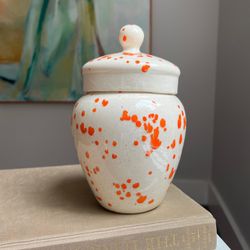 Handcrafted Mid Century Style Ginger Jar ( firm on price )