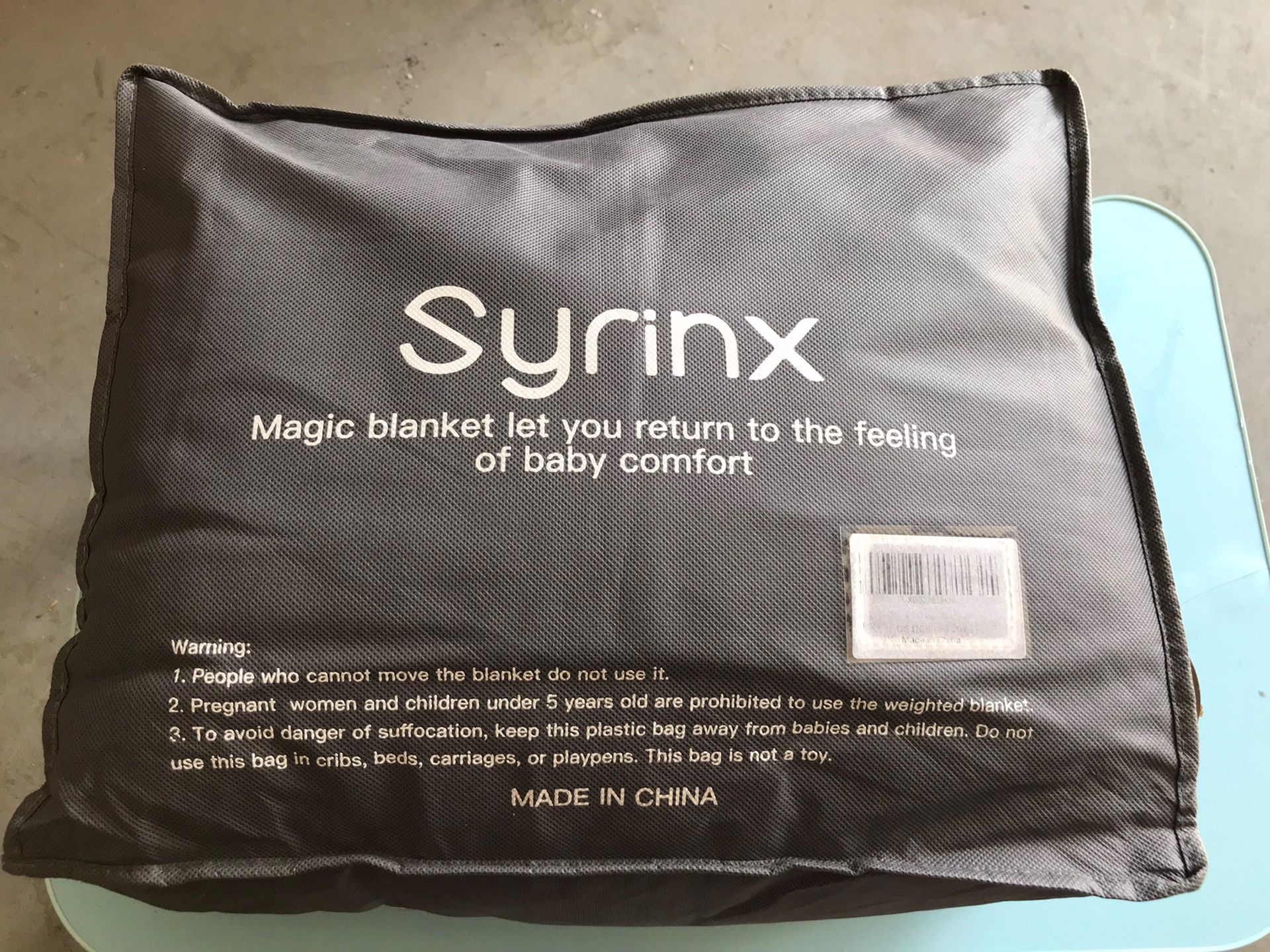 Syrinx Grey Weighted Blanket
