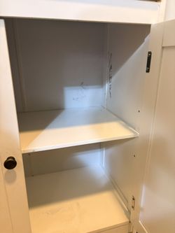 White cabinet