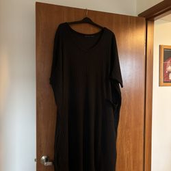 Dreams & Co. Short Sleeve V-neckline Sleep T-shirt or Maxi Dress