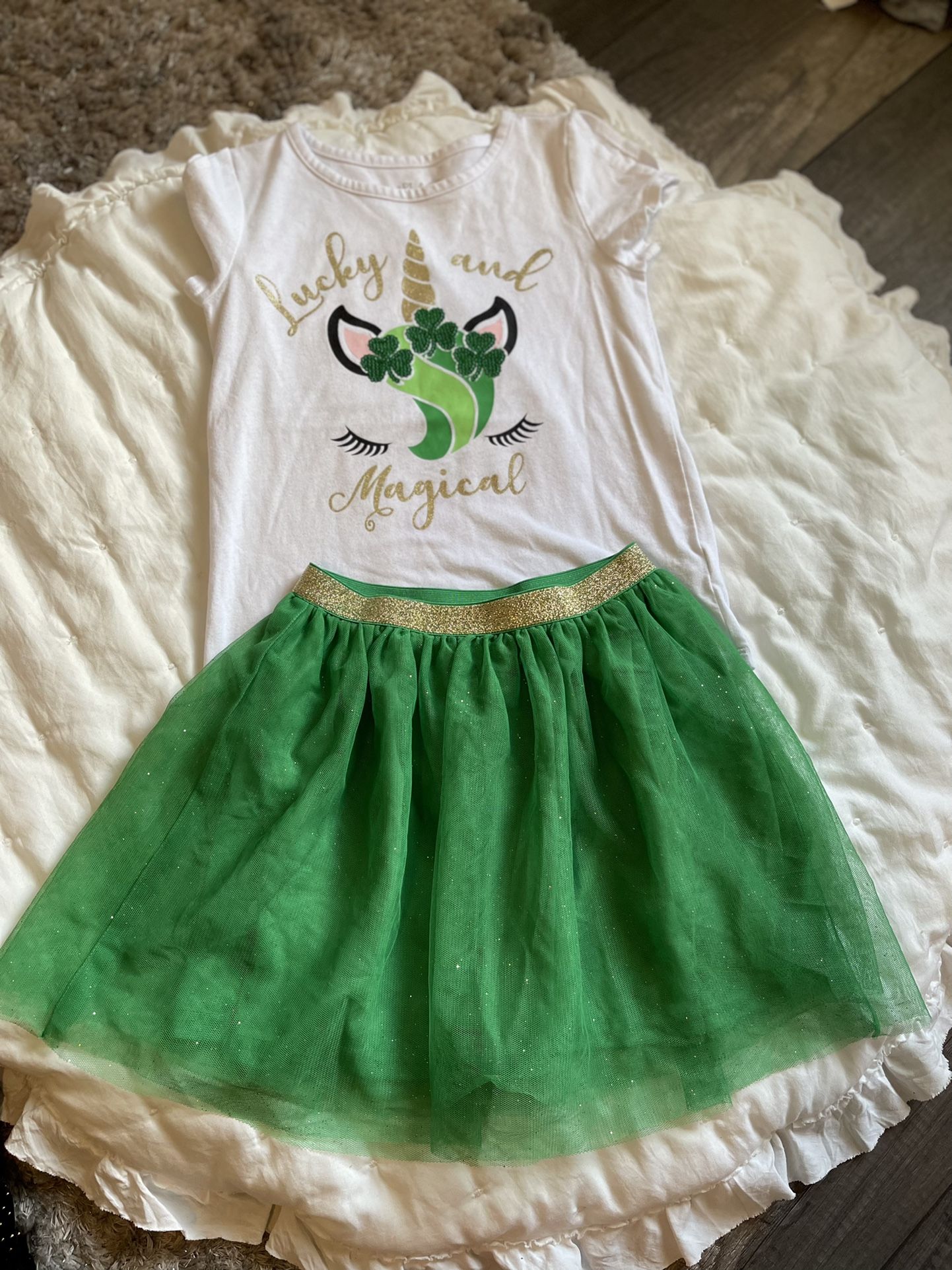 Green Unicorn Tutu Set