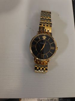 Versace 42mm Gold Watch