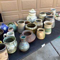 Pottery. All Sizes Selling It All For50Dollars Today