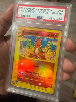 2002 Charmander Rev Foil PSA 10