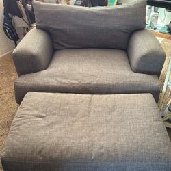 Grey Love Seat Practically Brand New