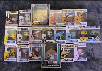 Funko POP Variety Lot - Pokémon , Crash , Kratos , Ratchet & Clank, Jack - 19pcs