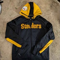 Nike NFL Pittsburgh Steelers Therma Fit Zip Up Hoodie Medium 